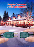100 Feet Commercia Led Outdoor Christmas Lights, Waterproof C9 Christmas Stri...