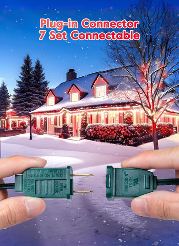 100 Feet Commercia Led Outdoor Christmas Lights, Waterproof C9 Christmas Stri...