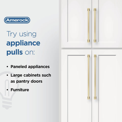 Amerock | Appliance Pull | Golden Champagne | 18 inch (457 mm) Center to Cent...