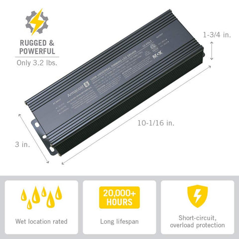 Armacost Lighting 841200 120-Watt Dimming Led Driver 12-Volt Dc Power Supply,...