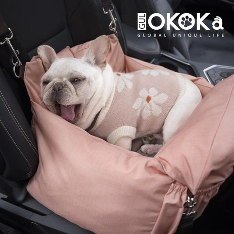 Small Dog Car Seat, Waterproof Dog Booster Seat for Car with Portable Dog Mat...