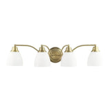 Livex Lighting 13674-02 Somerville 4-Light Bath Light, Polished Brass