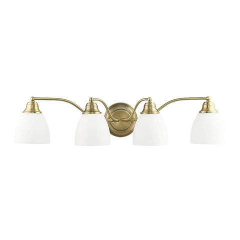 Livex Lighting 13674-02 Somerville 4-Light Bath Light, Polished Brass