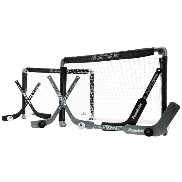 Franklin Sports NHL Kids Mini Hockey Goal Set - (2) Mini + Knee Hockey Goals,...