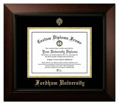 Campus Images Fordham University 13 x 10 Legacy Black Cherry Gold Embossed Di...