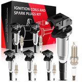 SCITOO 6 ignition coils with 6 iridium Spark Plugs 128I 323I 325I 525I 650I M...