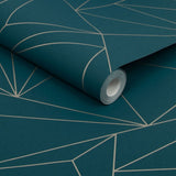 NEXT Scatter Geo Teal Removable Wallpaper