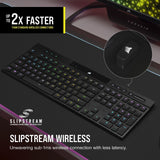 Corsair K100 AIR Wireless RGB Mechanical Gaming Keyboard - Ultra-Thin, Sub-1m...