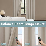 BGment Linen Color Blackout Curtains 120 Inch Length for Bedroom 2 Panels Set...