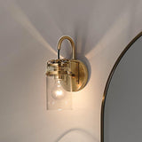 Kichler Brinley 11.5" Wall Sconce in Champagne Bronze, 1-Light, Vintage Wall ...