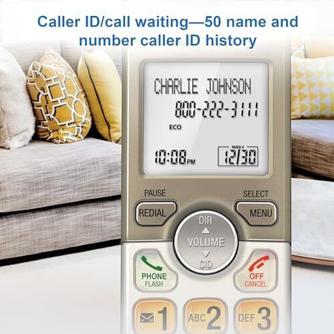 AT&T EL52513 5-Handset Cordless Phone with Answering System 5 Handsets, White