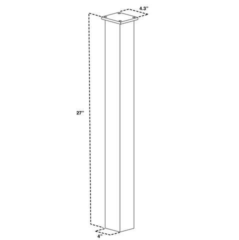 Mail Boss 7131, Alpine White Surface Mount Post