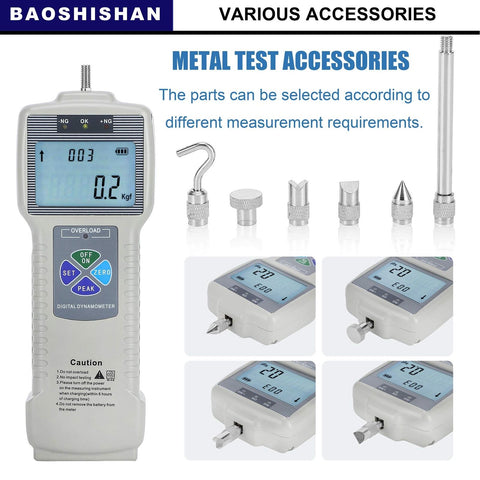 BAOSHISHAN ZP-50N Digital Force Gauge Push Pull Gauge with Output Function, C...
