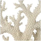 Deco 79 Polystone Coral Decorative Sculpture Home Decor Statue with Clear Acr...