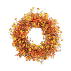 28 Inch Fall Wreaths for Front Door Artificial Orange Eucalyptus Large Autumn...