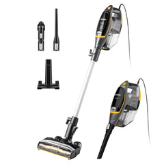 Eureka Flash Lightweight Stick Vacuum 2-in-1 Corded Handheld Vac, Black