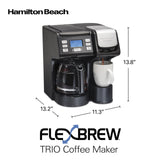 Hamilton Beach FlexBrew Trio 2-Way Coffee Maker, Compatible with K-Cup Pods o...