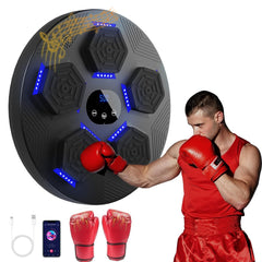 Music Boxing Machine, Smart Bluetooth Boxing Machine with Boxing Gloves for H...