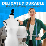 SereneLife Torso Display Female Mannequin with Adjustable Height (52-64 Inche...