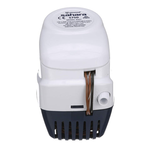 Attwood 4507-7 Sahara S750 Automatic Bilge Pump, 12-Volt, 1.5-Amp Draw, &#190;-I