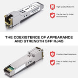 Gigabit SFP to RJ45 Copper SFP 1000Base-T, 1.25G Copper SFP-T, SFP to Etherne...