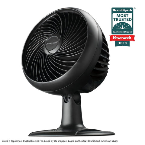 Honeywell Turbo Force Oscillating Table Fan, HT-906,Black, Medium (Oscillating)