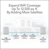 NETGEAR Orbi Whole Home Tri-Band Mesh WiFi 6 System (RBK762S) &#8211; Router Wit