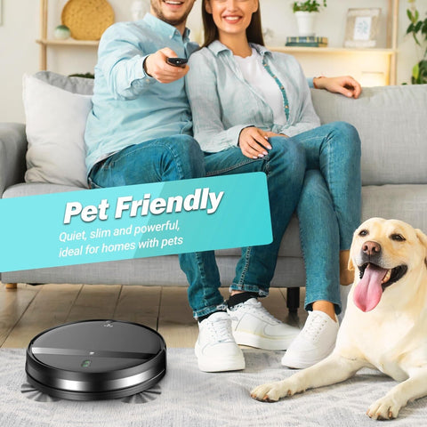 Robot Vacuum and Mop Combo, Tangle-Free Powerful Suction, Robotic Vacuum Clea...