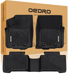 OEDRO Floor Mats Fit for 2016-2023 Tacoma Double Cab, TPE All Weather Custom ...