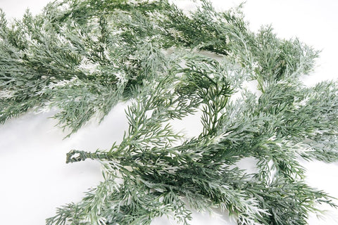 CraftMore Snowy Cedar Garland 6-Foot