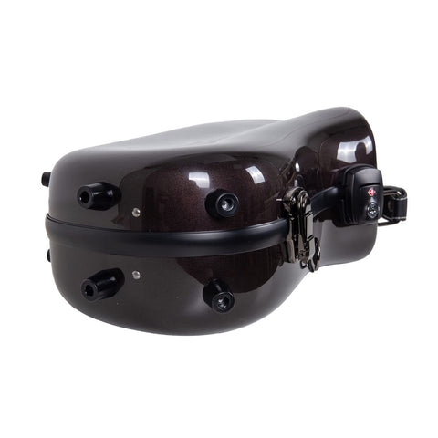 Crossrock Fiberglass Alto Saxophone Case - Includes Accessory Pocket, Removab...