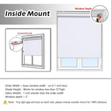 AOSKY Roller Window Shades Blackout Blinds for Windows Cordless Bedroom Shade...
