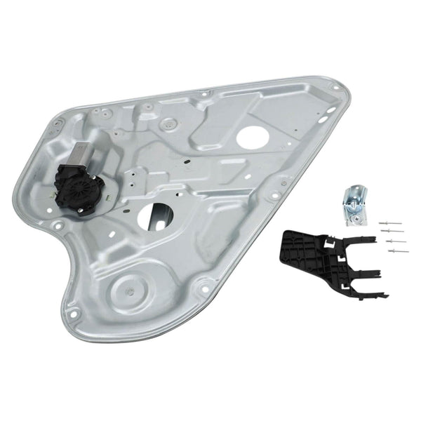 TRQ Rear Right Power Window Regulator & Motor Assembly Passenger Side Compati...