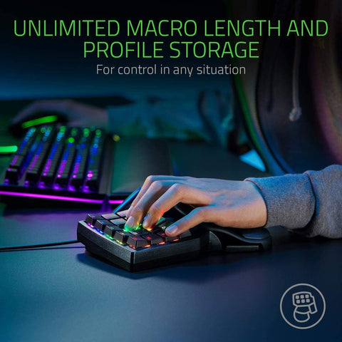 Razer Tartarus Pro Gaming Keypad: Analog-Optical Key Switches - Classic Black