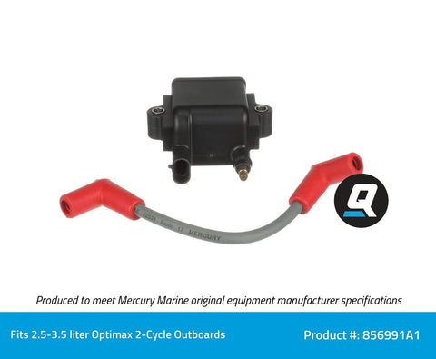 Quicksilver 856991A1 Ignition Coil for Select 2-Cycle Outboards