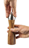 Peugeot - Fidji Manual Salt Mill - Adjustable Grinder - Olive Wood and Stainl...