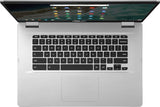 ASUS Chromebook C523 Laptop, 15.6" HD NanoEdge-Display with 180 Silver