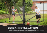 Silverback Basketball Yard Large (10 feet wide by 8 tall), White/Black