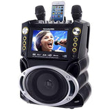 Karaoke USA System - Portable, Black 18.50" x 13.60" x 10.70",