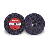 3M Scotch-Brite Clean and Strip XT Pro Disc, 4 in x 1/2 in, Roloc+, Metal, Ru...