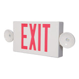 Sure-Lites LED Exit Sign with Emergency Lights, Two LED Light Heads, White wi...