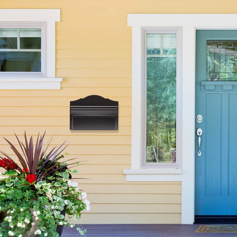 Colonial Wall Mailbox Black