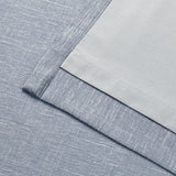 Vision Home Chambray Blue Full Blackout Curtains Pinch Pleated Room Darkening...