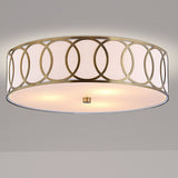 JONATHAN Y JYL3503A Aubrey 3-Light 15.5" Metal LED Flush Mount Contemporary,T...