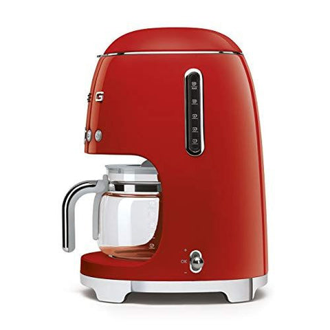 Smeg Drip Filter Coffee Machine, Red, 10 cup Red