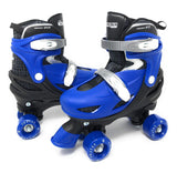 Chicago Skates Quad Roller Skates Combo with Protective Gear Black/Blue