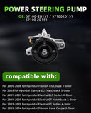 SCITOO Power Steering Pump Compatible for 2001-2005 for Hyundai Elantra,2003-...