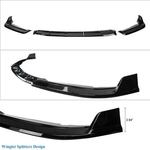 Front Lip Spoiler Compatible with 2016-2021 Honda Civic Sedan 10th Gen Front ...