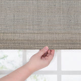 ECLIPSE Bamboo Roman Shades for Windows 27 in Wide x 72 in Long, Semi-Privacy...