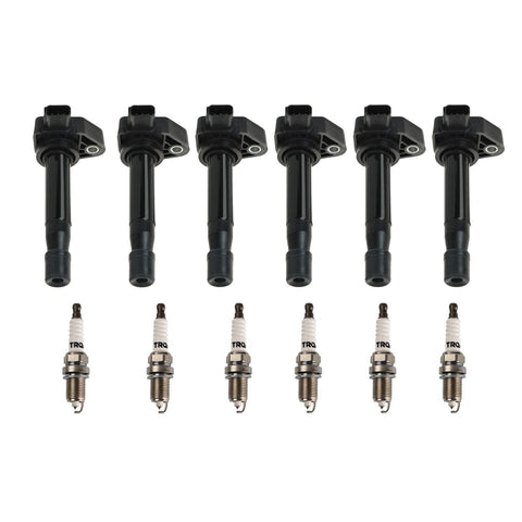 TRQ Ignition Kit Ignition Coil Spark Plugs Compatible with 2001-2003 Acura CL...